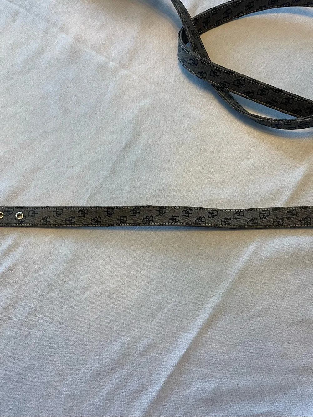 Vintage Dooney & Bourke Signature/Monogram dog collar and leash